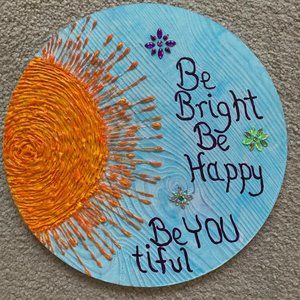 ⭐️#400 Hand painted Wood Sign - BeYOUtiful - 7 inches